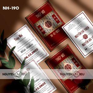 Thiệp cưới màu đỏ